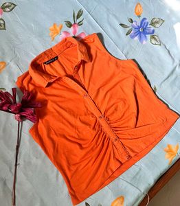 🍊BRIGHT ORANGE SUMMER TOP