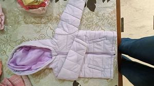 Girls Purple Puffer Jacket- 2yrs.