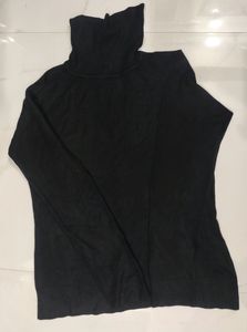 New Black Turtle Neck Sweatshirt