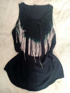 Fringe Fitted Top