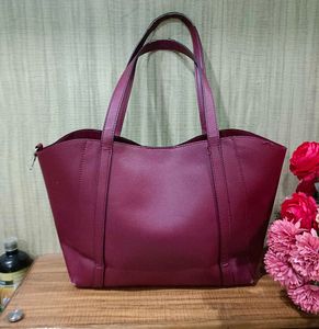 Guess Naya Women Burgundy Tote Bag