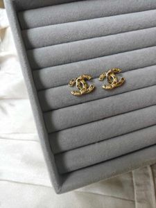 Chanel Inspired Golden Earrings