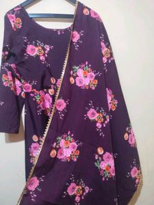 Floral Anarkali Suit