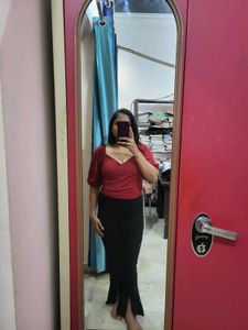 Sexy Maroon Crop Top