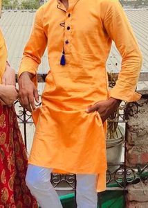 Yellow Kurta Pajama Set