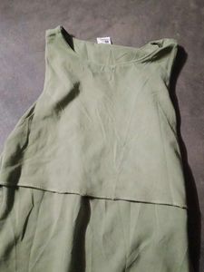 Green Sleeveless Bodysuit