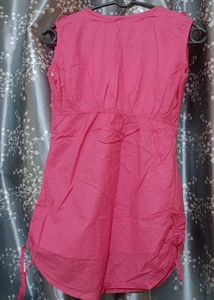 Pink Floral Applique Top