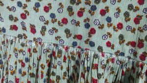 Olive Green Printed Dress (Women)