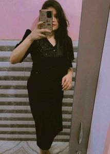 Black Sequence Dress For Party Festive Bust 30/32