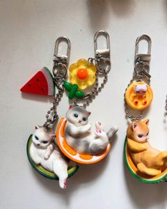 Fruit Cat Keychain ✨