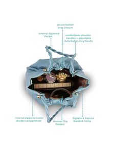 Caprese Blue Original Hobo Hand Bag New with Tag