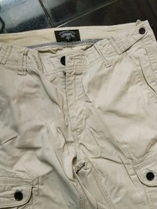 Beige Cargo Pants