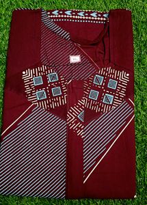 Maroon Printed Nighty