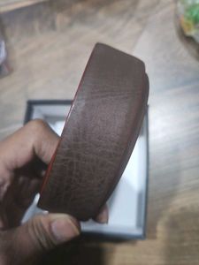 Handmade Vegan Leather Brown Belt for Men