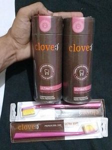 Clove Toothpaste & Brush Set
