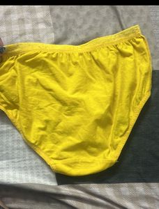 Yellow Cotton Briefs