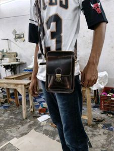 Leather Unisex Crossbody Bag