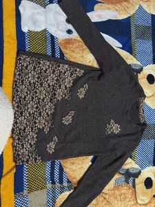 Elegant Floral Lace Sweater