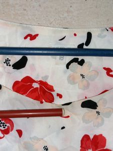 Oversized Summer Floral Top Multicolour