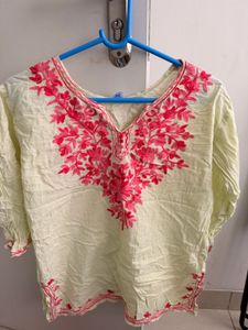 Embroidered Kurti for college wear