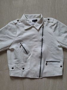 *NEW *Classic zipper suede biker jacket