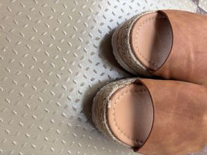 Brown Espadrille Sandals - Size 41