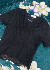 Elegant Black Lace Top