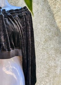 I. SEXY BLACK VELVET TOP