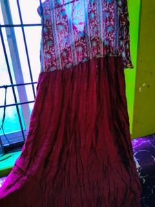 Never Used Maroon A Line Kurti