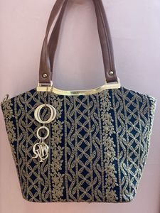 Black Embroidered Bag