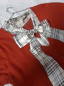 Autumn Bow Detail Top