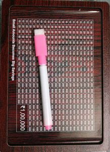 Wodden Savings Tracker with (Marker)
