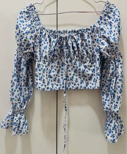 Floral Print Crop Top