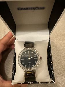 Charter Club Crystal-Studded Ladies Watch