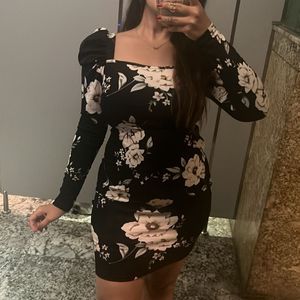 Beautiful Floral Bodycon Shein Dress