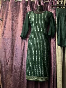 Dark Green Salwar Kameez Suit