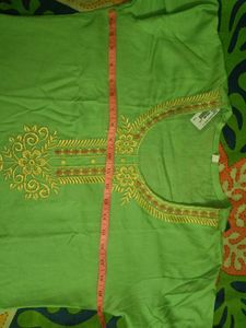 Green Embroidered Kurti