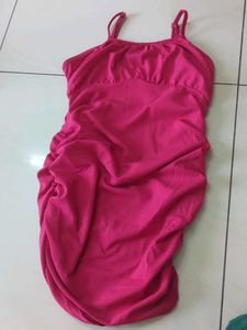 Pink Sleeveless Bodycon Dress