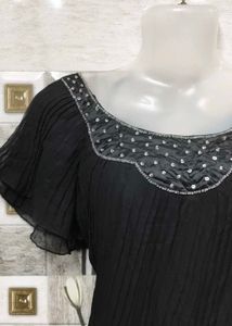 Elegant Black Layered Top