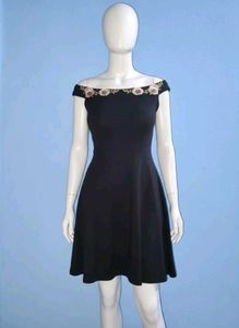 Chic Black Floral Dress