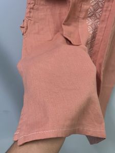 Dusty Rose Embroidered Dress