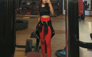 Red Activewear Leggings