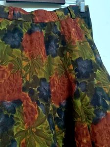 Floral Print Skirt