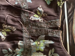 Floral Brown Top