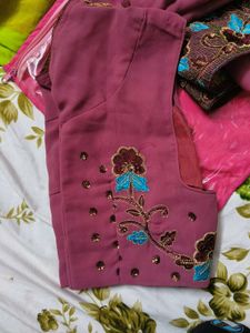 Mauve Saree