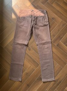 Men's Casual Brown Jeans