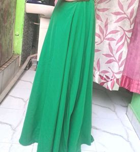 Elegant Green Ethnic Skirt