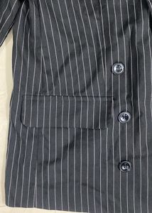 H&amp;M Black pink Stripes Blazer