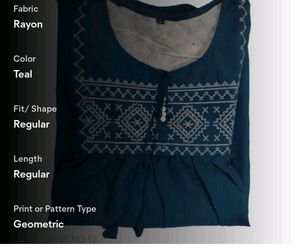 Embreoded Top