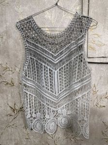 Lace- Style Beach Wear Cotton Cover Top